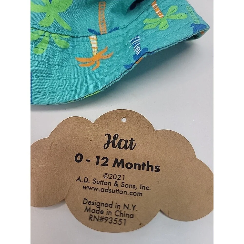 Baby Essentials BABY BOY BEACH Sun HAT 0-12 MONTHS‎ NWT